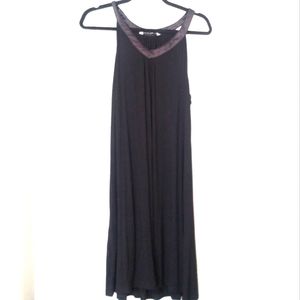 Really cute little black dress with satin trim